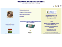 Tablet Screenshot of notiziariogiuridico.it